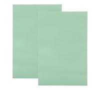 sourcing map 2 PCS Full Grain Leather Sheet 11.8 x 7.9 Inch Natural Cow Leather 1.5-1.8mm Fabric Pieces for DIY Craft Furniture Office Belts Notebook Covers, Light Green