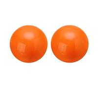 sourcing map 2 Pcs Gazing Globe Decor Ball 2.5 Inch 63mm Reflective Garden Sphere Polished Hollow Ball, Seamless Stainless Steel Gazing Ball, Smooth Mirror Globe for Garden Home Decor, Orange
