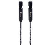 sourcing map 2 Pcs Glass Concrete Drill Bit,Masonry Drill Bits Set Carbide Tip for Glass, Brick, Tile, Concrete, Plastic and Wood with size 3mm