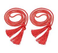 sourcing map 2 Pcs Graduation Cords, Graduation Tassel Honor Cords, 69" Long Braided Honor Academic Rope for 2026 Graduation Decorations Bachelor Gown for Master, Red