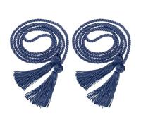 sourcing map 2 Pcs Graduation Cords, Graduation Tassel Honor Cords, 69" Long Braided Honor Academic Rope for 2026 Graduation Decorations Bachelor Gown for Master, Navy Blue