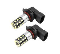 sourcing map 2 Pcs H10 White 33 LEDs Fog Driving Light Car Running Lamp Bulb 1.6W