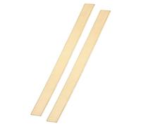 sourcing map 2 Pcs H62 Brass Flat Bar Stock, 0.12"x1"x12" Square Metal Solid Brass Bars for Knife Making DIY Handicrafts Architectural Decoration Industry Thermal Conductivity