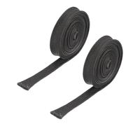 sourcing map 2 Pcs Heat Shield Sleeve, 0.5" ID 10 Feet Heat Sleeve Automotive Wire Heat Shield Fuel Line Heat Shield Sleeve Heat Sleeve Heat Wrap 500 Degree for Wires, Black