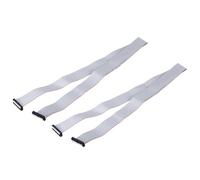 sourcing map 2 Pcs IDC Flat Ribbon Cable, 2.54mm Pitch 38mm Width 100cm Long 30 Pin FC to FC Flat Ribbon Connector Jumper Wire for PC, LED Displays
