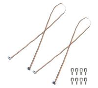 sourcing map 2 Pcs IDC Serial Cable Rainbow Wire Flat Ribbon Cable DB9 Male to DB9 Female 59 Inch Length 2.54mm Pitch Breadboard Jumper Wires for Electronic Projects