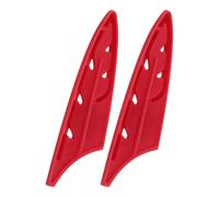 sourcing map 2 Pcs Knife Cover Sleeves, 3.9" x 1" PP Knives Edge Guard Blade Protector Universal Knife Sheath for Home Kitchen, Red