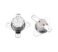 sourcing map 2 Pcs KSD301 Thermostat 165°C/329°F 16A Normally Closed N.C Adjust Snap Disc Temperature Switch for Microwaves,Oven,Coffee Maker,Ceramic Material