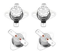 sourcing map 2 Pcs KSD301 Thermostat 175°C/347°F 16A Normally Closed N.C Adjust Snap Disc Temperature Switch for Microwaves,Oven,Coffee Maker,Ceramic Material