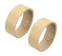 sourcing map 2 Pcs Leather Belt Loop Keeper for 1.57 Inch Wide Belt, Belt Strap Ring, Belt Band Replacement Strap Holder Belt Accessories for Ratchet Belts Dress Belts, Khaki, 4.53x0.59inch
