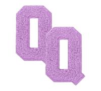 sourcing map 2 Pcs Letter Iron-on Patches, Chenille Letter-Q Patches Cute Alphabet Embroidery Applique with Ironed Adhesive for Jackets Clothing Repair Bag Shoes Hat DIY Decor, Purple