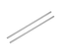 sourcing map 2 Pcs Linear Motion Rod Shaft Guide 10mm x 350mm (0.394" x 13.78") Hardened Chrome Plated Steel Linear Rail Rod for 3D Printer, CNC Machine