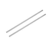 sourcing map 2 Pcs Linear Motion Rod Shaft Guide 10mm x 400mm (0.394" x 15.75") Case Hardened Steel Chrome Plated, Metric Linear Rail Rod for 3D Printer, CNC Machine