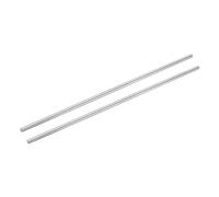 sourcing map 2 Pcs Linear Motion Rod Shaft Guide 4mm x 200mm (0.157" x 7.87") Case Hardened Steel Chrome Plated, Metric Linear Rail Rod for 3D Printer, CNC Machine