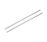 sourcing map 2 Pcs Linear Motion Rod Shaft Guide 5mm x 200mm (0.197" x 7.87") Hardened Chrome Plated Steel Linear Rail Rod for 3D Printer, CNC Machine
