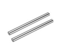 sourcing map 2 Pcs Linear Motion Rod Shaft Guide 8mm x 100mm (0.315" x 3.94") Hardened Chrome Plated Steel Linear Rail Rod for 3D Printer, CNC Machine