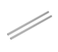 sourcing map 2 Pcs Linear Motion Rod Shaft Guide 8mm x 200mm (0.315" x 7.87") Hardened Chrome Plated Steel Linear Rail Rod for 3D Printer, CNC Machine
