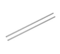 sourcing map 2 Pcs Linear Motion Rod Shaft Guide 8mm x 450mm (0.315" x 17.72") Hardened Chrome Plated Steel Linear Rail Rod for 3D Printer, CNC Machine