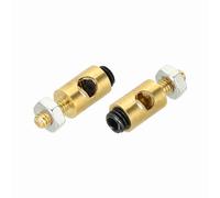 sourcing map 2 Pcs Linkage Stoppers Connecting Servo Arm, D4x2.5mm Adjustable Push Rod with Nut and Screw for RC Airplane RC Car Control Board