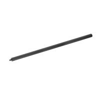 sourcing map 2 Pcs Metal Microphone Stand Extension Tube 1/4" Male to 3/8" Female Mic Extension Pipe Stand Extenders Screw Rods for Extended Microphone, 17.32x0.6 Inch, Black