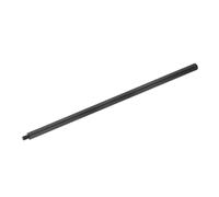 sourcing map 2 Pcs Metal Microphone Stand Extension Tube 3/8" Male to 1/4" Female Mic Extension Pipe Stand Extenders Screw Rod for Extended Microphone, 17.32x0.6 Inch, Black