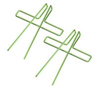 sourcing map 2 Pcs Metal Music Book Clips Page Holder, Portable Book Opener Clips Reading Stand Sheet for Piano Cookbook Reading Accessories (Green)