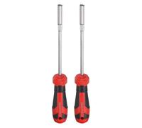 sourcing map 2 Pcs Metric Nut Driver 5.5mm CR-V Non-Magnetic Tip Hollow Shafts Hex Socket Screwdriver with Anti-Slip Handle for Automobile Repair Bit Driver