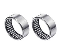 sourcing map 2 Pcs Needle Roller Bearings, HK4018 Bore 40mm OD 47mm 18mm Width Steel Track Roller Bearings Open End for Mower, Lawn Tractor, Automotive