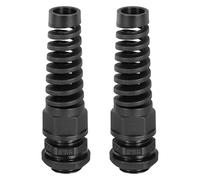 sourcing map 2 Pcs NPT1/2 Cable Glands Adjustable 6-12mm PA66 Nylon IP68 Waterproof Connectors with Dual Seals Anti-Corrosion for Industrial/Outdoor Electrical Systems