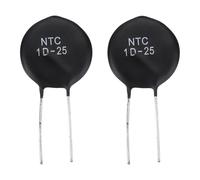 sourcing map 2 Pcs NTC 1D-25 1 Ohm MF72 Power Direct Heat Type Negative Temperature Coefficient Thermistor Temperature Sensors