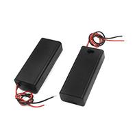 sourcing map 2 PCS ON/OFF Switch 2 x 1.5V AAA Battery Holder Case Containers Box