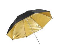 sourcing map 2 Pcs Photography Umbrella Lighting, 33 Inch Dia Parabolic Reflective Umbrella Accessories with Gold Inner, Fits Studio/Photo/Video/Shooting/Flash/Camera, Black