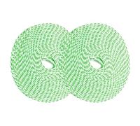 sourcing map 2 Pcs Portable Travel Clothesline, 10M/32.8ft Clothes Line Outdoors Travel Hanger Foldable Clothesline Rope with Hooks for Camping Hotel Backyard Home Cruise Ship, Green