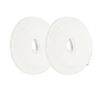 sourcing map 2 Pcs Portable Travel Clothesline, 10M/32.8ft Clothes Line Outdoors Travel Hanger Foldable Clothesline Rope with Hooks for Camping Hotel Backyard Home Cruise Ship, White