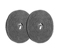 sourcing map 2 Pcs Portable Travel Clothesline, 10M/32.8ft Clothes Line Outdoors Travel Hanger Foldable Clothesline Rope with Hooks for Camping Hotel Backyard Home Cruise Ship, Gray