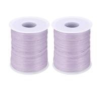 sourcing map 2 Pcs Purple Raffia Yarn, 120m Natural Paper Rope String 6mm Wide Raffia Ribbon for Gift Wrapping Crocheting Knitting DIY Crafts