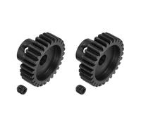 sourcing map 2 Pcs RC 32P Hardened Pinion Gear 5mm Shaft, 28T Motor Gears Carbon Steel for 1/10 RC Model Car Boat Drone