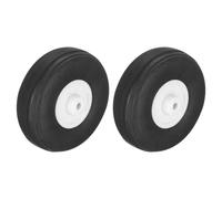 sourcing map 2 Pcs RC Airplane Wheels, 1.5 Inch OD RC Plane Parts Wheels Model Airplane Light PU Sponge Tire Tail Foam Wheel for DIY RC Model Plane Aircraft