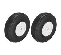sourcing map 2 Pcs RC Airplane Wheels, 2 Inch OD RC Plane Parts Wheels Model Airplane Light PU Sponge Tire Tail Foam Wheel for DIY RC Model Plane Aircraft