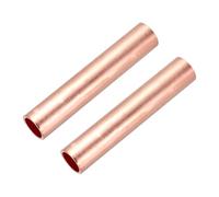 sourcing map 2 Pcs Red Copper Non Insulated Butt Connectors, GT-70 2/0 AWG Butt Connectors Crimp Wire Crimps Terminals Fittings for Wire Connection Hardware Supplies