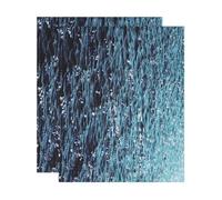 sourcing map 2 Pcs Ripple Water Sticker, Self Adhesive Artificial Water Wave Effect Stickers 11.69"x8.27" Dollhouse Wallpaper Sheets for DIY Dollhouse, Miniature Landscapes, Pure Blue