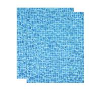 sourcing map 2 Pcs Ripple Water Sticker, Self Adhesive Artificial Water Wave Effect Stickers 11.69"x8.27" Dollhouse Wallpaper Sheets for DIY Dollhouse, Miniature Landscapes, Blue