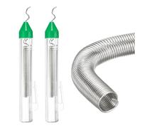 sourcing map 2 Pcs Rosin Core Solder, 1.2mm Dia Non Lead Solder Flux Wire, 15g Each Portable Flux Tin Wire Rohs for Electrical Soldering, Circuit Boards, DIY, Welding