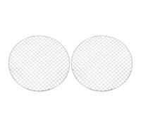 sourcing map 2 Pcs Round Cooking Rack, Dia 11.6 Inch Stainless Steel Grill Grate Cross Wire Barbecue Grill for Cooking Baking Air Fryer Racks, Silver