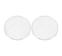 sourcing map 2 Pcs Round Cooking Rack, Dia 11 Inch Stainless Steel Grill Grate Cross Wire Barbecue Grill for Cooking Baking Air Fryer Racks, Silver