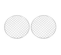 sourcing map 2 Pcs Round Cooking Rack, Dia 7.9 Inch Stainless Steel Grill Grate Cross Wire Barbecue Grill for Cooking Baking Air Fryer Racks, Silver