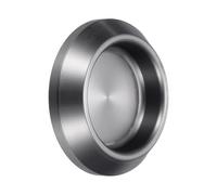 sourcing map 2 Pcs Round Glass Sliding Door Handles, 304 Stainless Steel Back-to-Back Bathroom Handle Pull Knob with Adhesive Stickers for Shower Balcony Office Sliding Door Cabinet, Grey