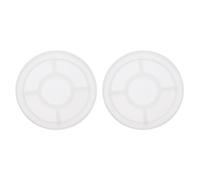 sourcing map 2 Pcs Round Medium Coaster Silicone Resin Mould, Tray Moulds for Resin Casting, Epoxy Resin Moulds for Coasters Trays DIY Art Cup Bowl Mats, Candle Holder, Home Decoration, White