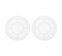 sourcing map 2 Pcs Round Small Coaster Silicone Resin Mould, Tray Moulds for Resin Casting, Epoxy Resin Moulds for Coasters Trays DIY Art Cup Bowl Mats, Candle Holder, Home Decoration, White
