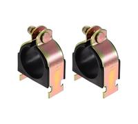 sourcing map 2 Pcs Rubber Cushion Strut Clamp, 53.98 mm OD Pipe Cushion Clamps, Heat Resistant Zinc-Plated, High Temperature Mount Strut Clamp for Mounting Copper, PEX, Gas, CVPC Pipes